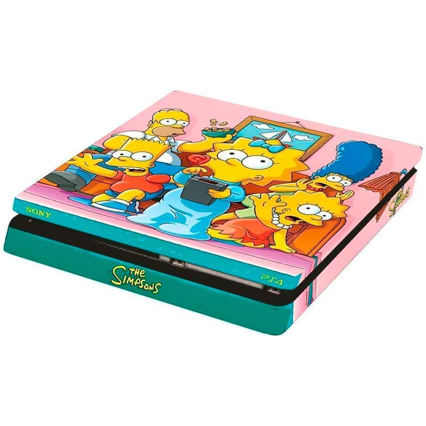 Calcomania Skin Ps4 Slim Consola The simpsons Cs-409